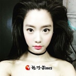 클라라, 독특한 헤어스타일 화제 얼굴밖에 안보이네!