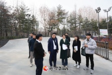 노원구의회 손영준 의장, X-게임장 겨울철 안전관리 점검 양호