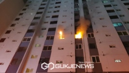 원주시 개운동 아파트서 불…1명 숨져