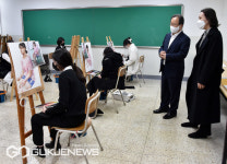 [포토] 신학기 금정구지역 학교 학사운영 + 방역상황 점검하는 김석준 교육감