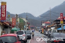 옥천군 청산면 생선국수 음식거리 명소 부각