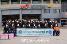 천안동남소방서, 지정근 도의원 강원·경북 산불 지원 격려