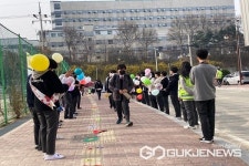 청주 율량중학교, 슬기로운 학교생활 약속하는 등굣길