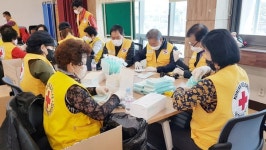 남원적십자봉사회, 7차 코로나 자가진단키트 배분 봉사활동 전개