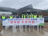 평창영월정선축협 깨끗한 축산농장 방취림 조성사업 실시