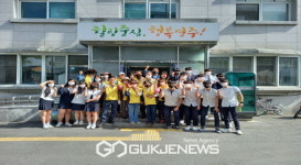 휴천1동 주민자치위원회, 봄맞이 원당천 환경정비해