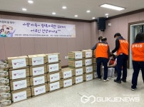 용인시 동백2동, 저소득 어르신 40가구에 식료품꾸러미 전달