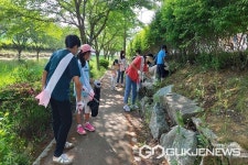 청주 만수초등학교 학부모회, 학교 주변-오송 하천 환경정화활동 펼쳐