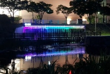 김해시, 대표 생태하천 해반천에 빛과 분수쇼 야경 등장