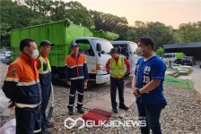 한채훈 의왕시의원 후보, 재활용센터에서 첫 일정