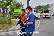 한채훈 의왕시의원 후보, 재활용센터에서 첫 일정