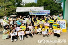 청주 분평초등학교, 등굣길 교통안전 캠페인 실시