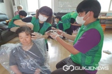 충북도립대 새마을동아리, 청산면 덕곡리 경로당서 봉사 활동 펼쳐
