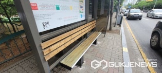 용인시 동백1동, 버스승강장 5곳에 온열의자 설치