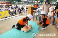 청주 오송초등학교, 특별 재난안전훈련 실시
