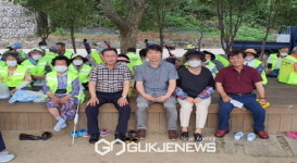 상운교회, 상운면 공익형 일자리 어르신들께 간식(김밥) 제공