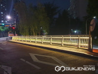 용인시 죽전1동, 안대지천교 35m 구간에 LED 조명 설치
