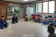 최인석 신임 경주시 황남동장, 부임인사차 경로당 방문