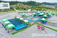 영동군 레인보우 힐링관광지 어린이 물놀이장 인기