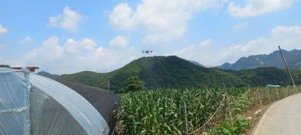 영월군 드론항공방제 시연회 개최