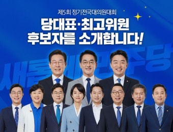 더불어민주당 대전시당 차기시당위원장 선출 정기대의원대회 14일 열려