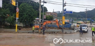 이상일 용인시장, 고기교 주변 동막천 집중호우 대비 높아진 하상 준설하라