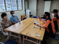 평창소방서장, 추석 연휴 대비 전통시장 현장지도 방문