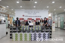 충북테크노파크, 복지시설서 배식봉사-성품 전달