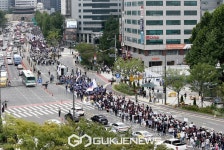 금융노조 총파업 약 3만명 참가 교통혼잡 극심