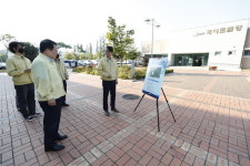 정헌율 익산시장, 배산 실내게이트볼장 안전 대 전환 합동점검