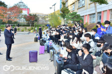 하윤수 교육감, 25일 창신초 수학여행단 안전 점검