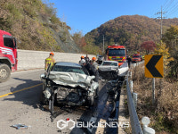 화천 하남면서 승용차량 충돌...2명 부상