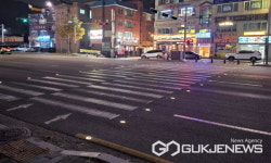 용인시 유림동, 로고젝터·활주로형 횡단보도...밤길 안전 조성