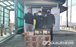 농협충주시지부, AI방역 거점소독소 근무자 격려