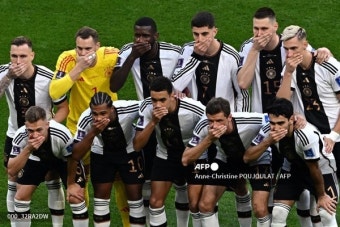 독일, 일본 카타르 월드컵 E조 조별예선 전반전 1-0 리드