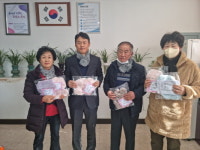 평창군 진부면 두일2리 부녀회, 손수 제작한 목도리 기부