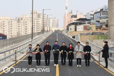 부산 남구 부산항 연계수송 도로개설공사 준공