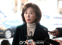 취재진 질문에 답하는 나경원 위원장