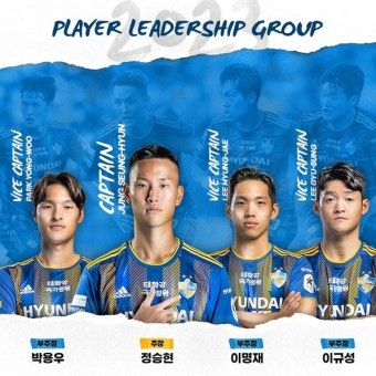 울산현대, '2023 시즌' 주장 정승현...부주장 박용우·이명재·이규성 선임