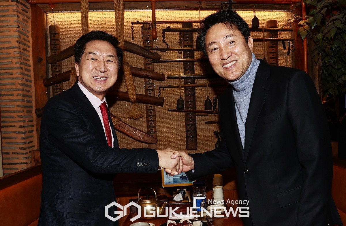 홍준표, 오세훈과 만찬 회동...중도보수 지지층 확보 전략 진행 중