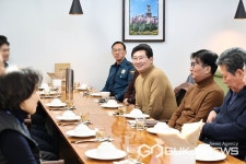 이상일 용인시장, 포곡-모현 기관장들과 명절 점심소통