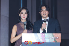 [GJ포토] 서별이-주동현, 2023 소서노 여대왕 선발대회 MC 맡았어요