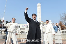 양주시 광적면 가래비에서 3.1절 만세운동 재현.