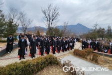 옥천군 청산-이원면서 제104주년 3.1독립만세운동 기념행사 열려