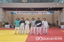 옥천여자중학교 제52회 충북소년체육대회 여중부 유도 석권