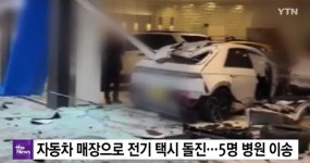 서울 강서구 자동차 매장 전기차 돌진 5명 부상