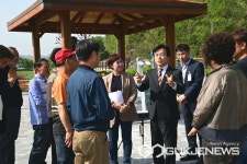 경남혁신도시~진주 금산교 간 자전거도로에 휴게 쉼터