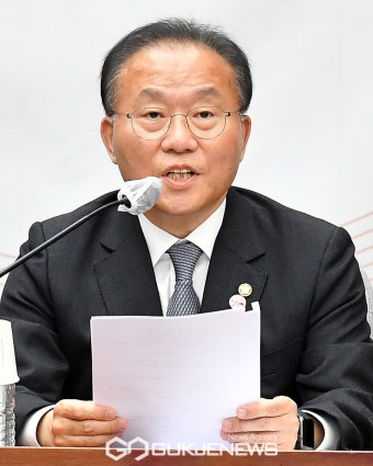 발언하는 윤재옥 국민의힘 원내대표