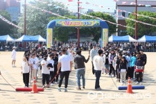 청주 석교초등학교, 4년만 운동회...웃음 한가득