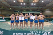 증평초등학교, 1회 대한체육회장기전국장사씨름대회 단체전 2위 차지